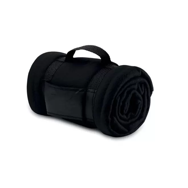 PLAID POLAIRE PERSONNALISABLE 'ODENSA' - noir