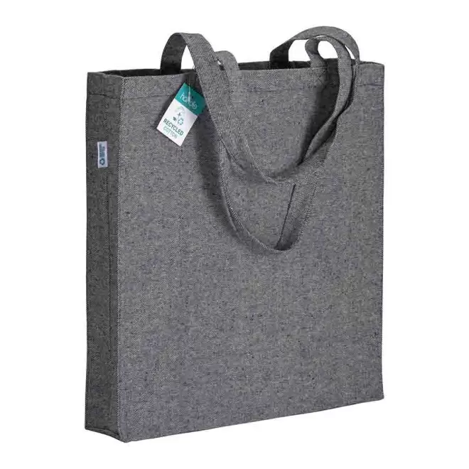 TOTE BAG EN COTON RECYCLE PUBLICITAIRE 280G 'BOQUITA' - bleu
