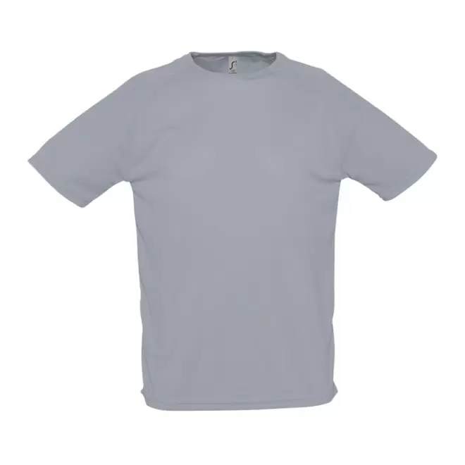 T-SHIRT PERSONNALISÉ RESPIRANT HOMME 'SPORTY' 140 GR/M² - gris