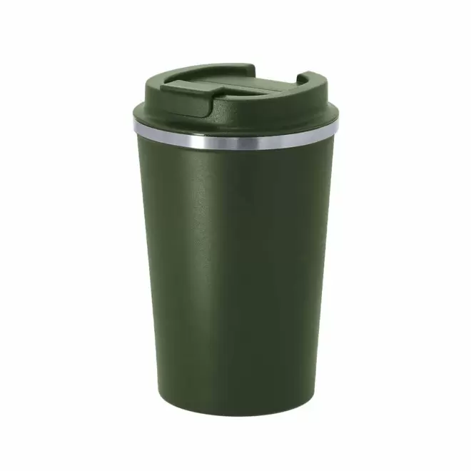 MUG PERSONNALISABLE ACIER INOX DOUBLE PAROI 350 ML 'TOODI' - vert