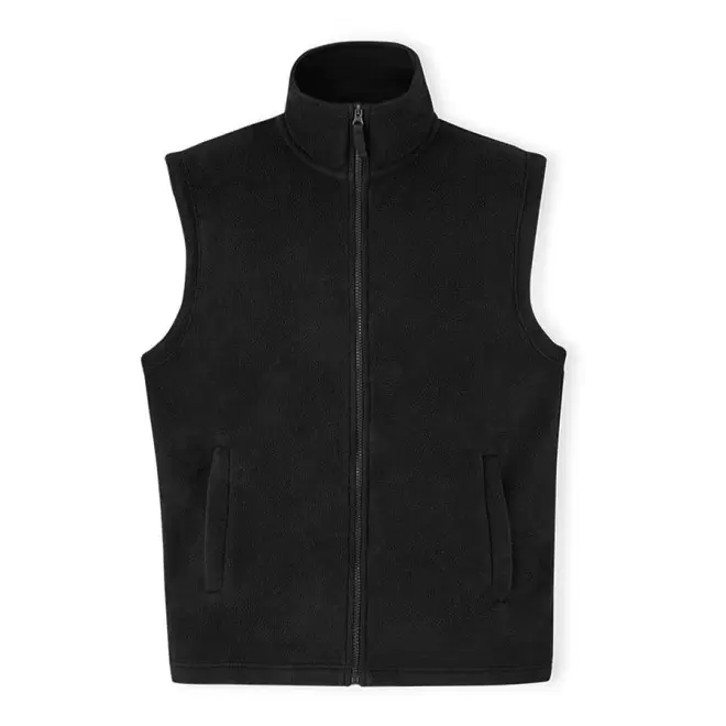 BODYWARMER POLAIRE MIXTE PUBLICITAIRE 'COLARO' - noir