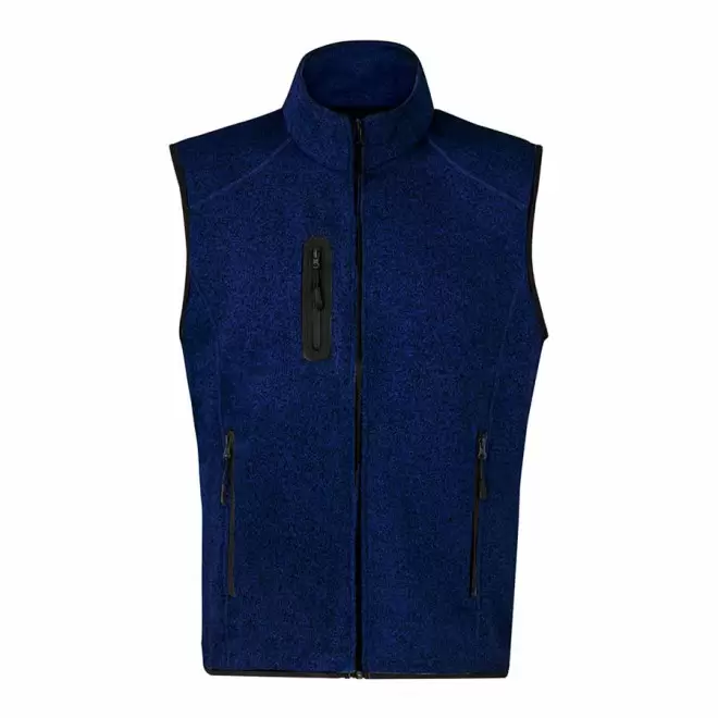 BODYWARMER POLAIRE MIXTE PERSONNALISABLE 'EVREN BW' - bleu marine