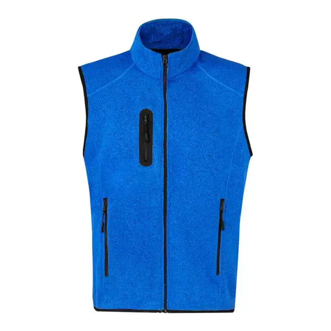 BODYWARMER POLAIRE MIXTE PERSONNALISABLE 'EVREN BW' - bleu