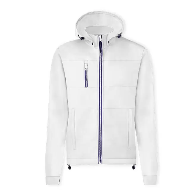 VESTE SOFTSHELL MIXTE PUBLICITAIRE 'ISIDORE' - blanc
