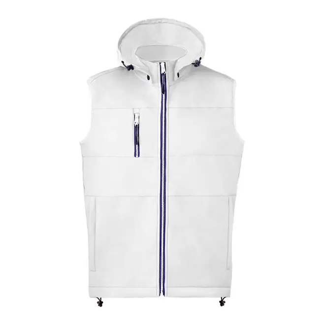 BODYWARMER SOFTSHELL MIXTE PROMOTIONNEL 'ISIDORE BW' - blanc