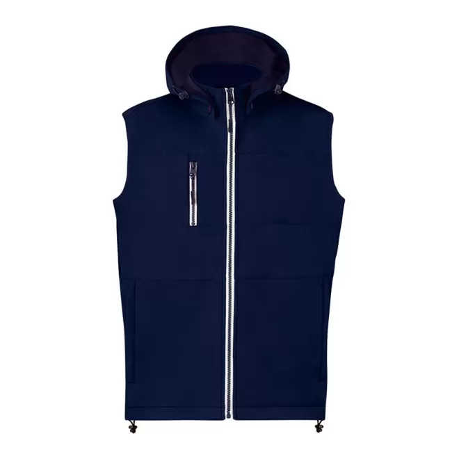BODYWARMER SOFTSHELL MIXTE PROMOTIONNEL 'ISIDORE BW' - bleu marine