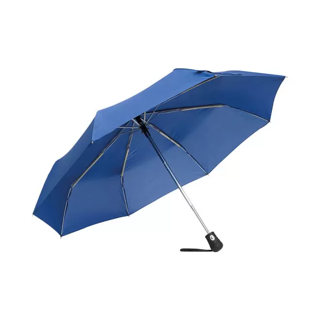 PARAPLUIE PUBLICITAIRE TEMPETE PLIABLE OUVERTURE AUTO 'THURSO' - bleu royal