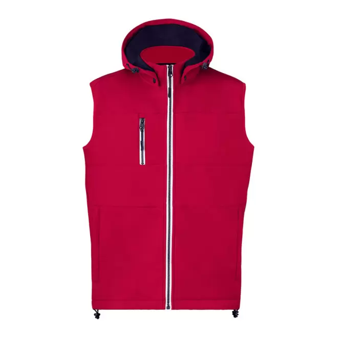 BODYWARMER SOFTSHELL MIXTE PROMOTIONNEL 'ISIDORE BW' - rouge