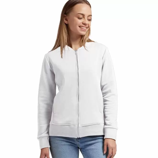 VESTE TEDDY PUBLICITAIRE LES FILOSOPHES® 'CAMUS' - blanc