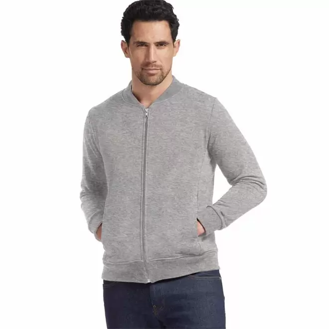 VESTE TEDDY PUBLICITAIRE LES FILOSOPHES® 'CAMUS' - gris clair