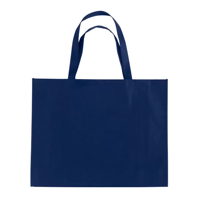 SAC SHOPPING ANSES LONGUES 'MILAZZO' 80 GR/M² - bleu marine