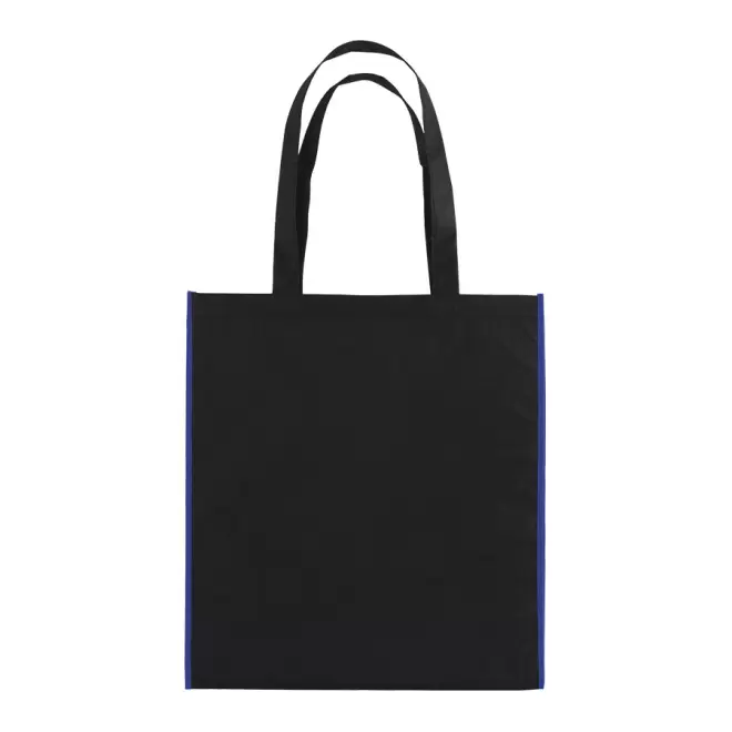SAC SHOPPING PUBLICITAIRE 'LISBOA' 80 GR/M² - noir/bleu royal