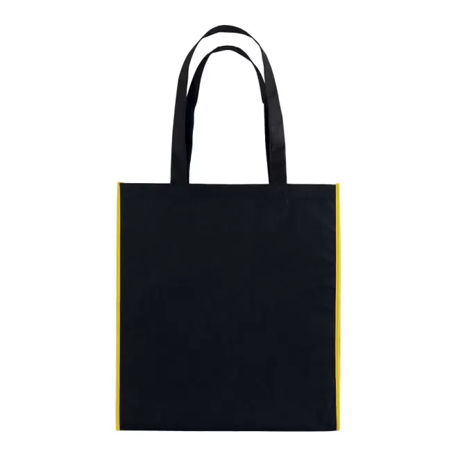 SAC SHOPPING PUBLICITAIRE 'LISBOA' 80 GR/M² - noir/jaune