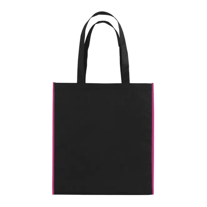 SAC SHOPPING PUBLICITAIRE 'LISBOA' 80 GR/M² - noir/fuchsia