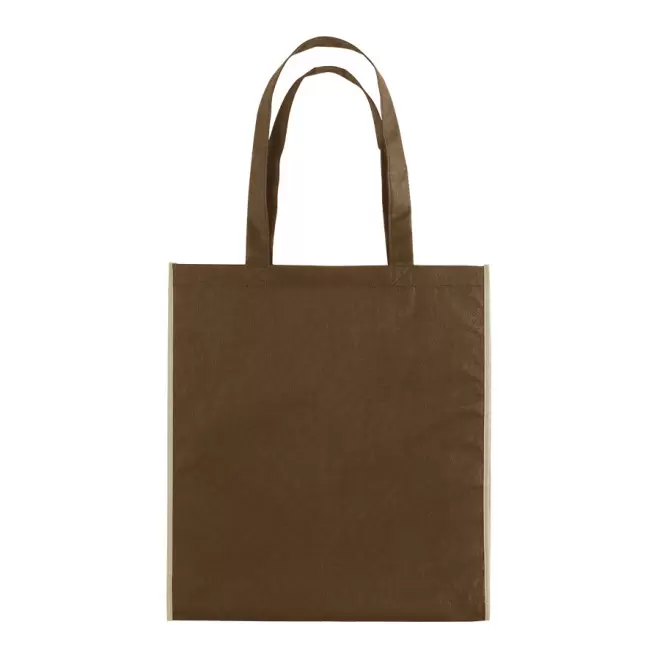 SAC SHOPPING PUBLICITAIRE 'LISBOA' 80 GR/M² - marron/beige