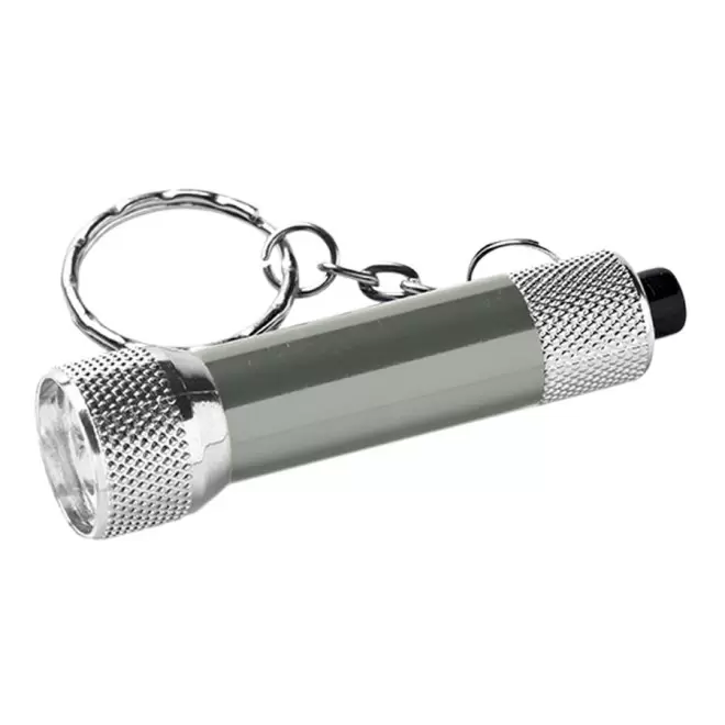 PORTE-CLES LAMPE PUBLICITAIRE 'VISTA' - gun métal