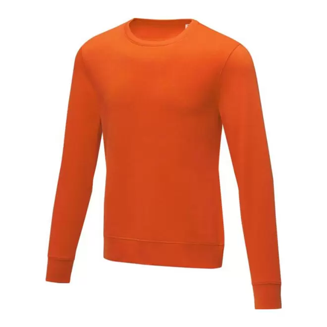 SWEAT COL ROND PUBLICITAIRE HOMME 'ZERIO' - orange