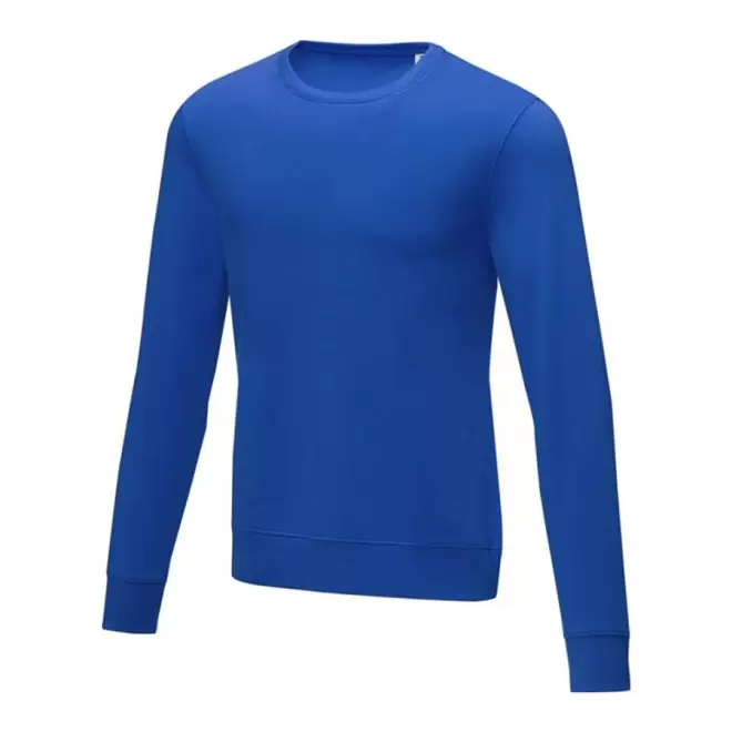 SWEAT COL ROND PUBLICITAIRE HOMME 'ZERIO' - bleu