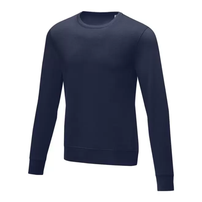 SWEAT COL ROND PUBLICITAIRE HOMME 'ZERIO' - bleu marine