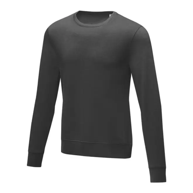 SWEAT COL ROND PUBLICITAIRE HOMME 'ZERIO' - gris foncé