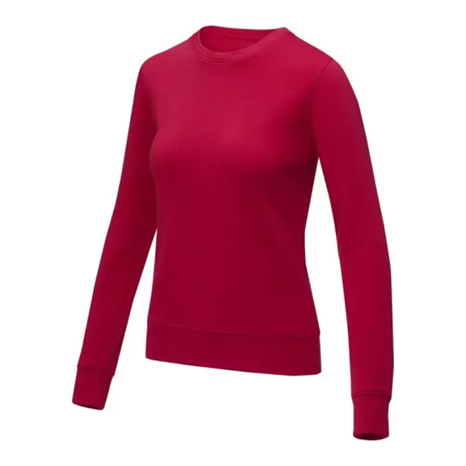 SWEAT PUBLICITAIRE COL ROND FEMME 'ZERIO' - rouge