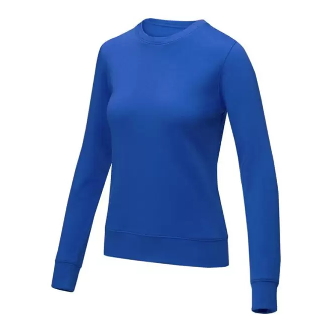 SWEAT PUBLICITAIRE COL ROND FEMME 'ZERIO' - bleu