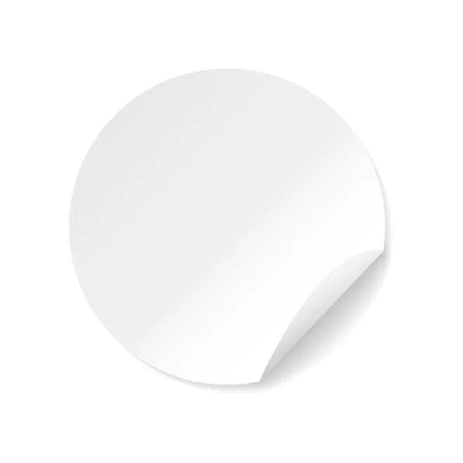 STICKERS ROND PUBLICITAIRE PAPIER COUCHE 'KLISTER' - ø 5 cm