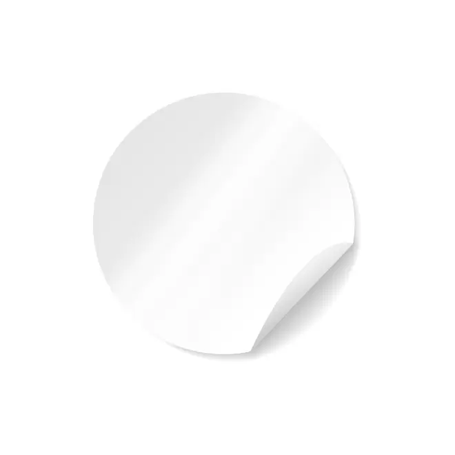 STICKERS ROND VINYLE PUBLICITAIRE 'KLISTER' - rond