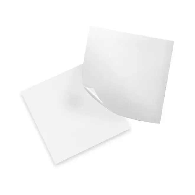 STICKERS CARRE PUBLICITAIRE PAPIER COUCHE 'KLISTER' - carré