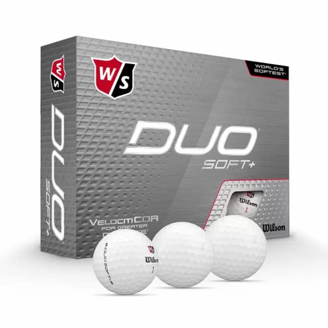 SET DE 4 ETUIS DE 3 BALLES DE GOLF PUBLICITAIRE 'WILFA' - blanc