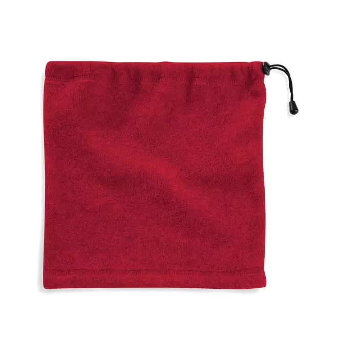 BONNET CACHE COU POLAIRE PERSONNALISABLE 'COMBO' - rouge