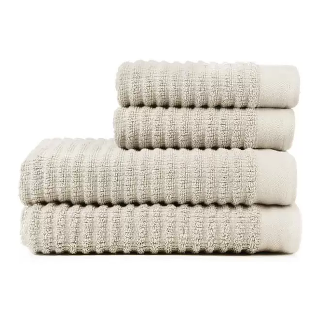 SET DE 4 SERVIETTES PUBLICITAIRE 'PRECISSO' - blanc cassé