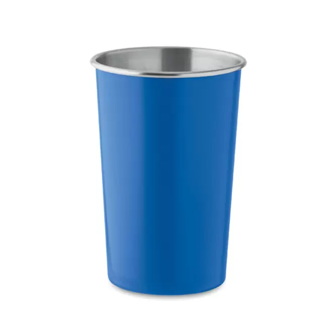 GOBELET ACIER INOX PUBLICITAIRE'SAMILO RECYCLE' - bleu royal
