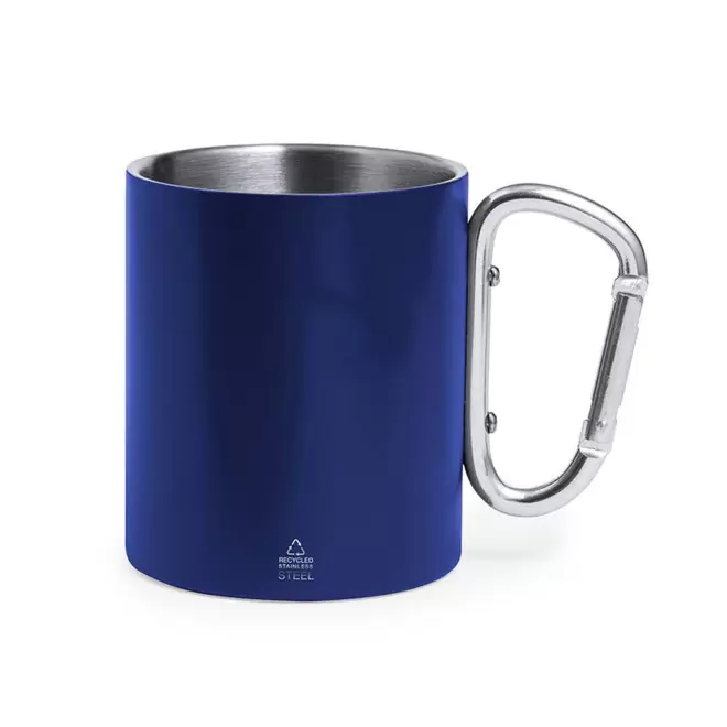 MUG MOUSQUETON PERSONNALISABLE 'MACKENZA RECYCLEE' - bleu