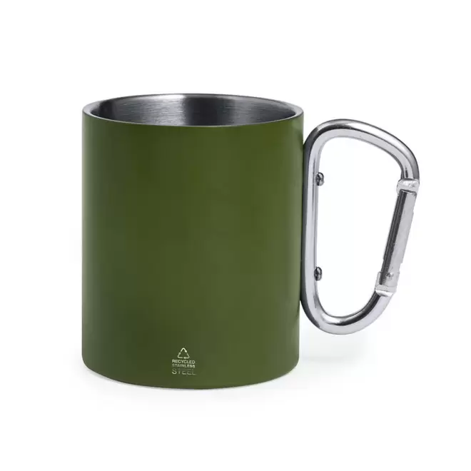 MUG MOUSQUETON PERSONNALISABLE 'MACKENZA RECYCLEE' - vert