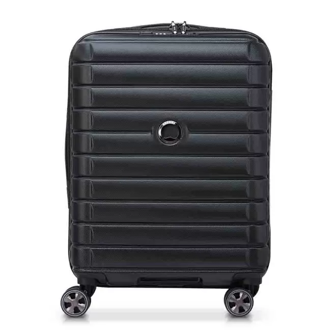 VALISE CABINE 55 CM DELSEY PUBLICITAIRE 'SHADOW 5.0' - noir