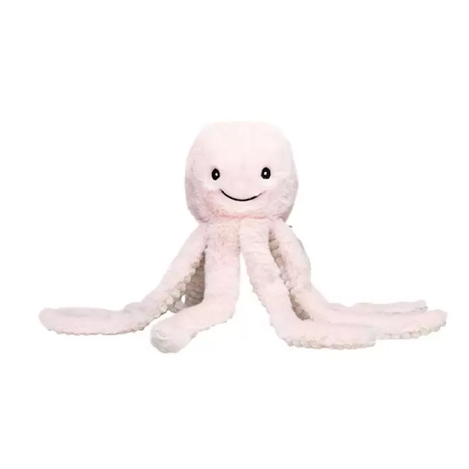 PELUCHE RPET PIEUVRE PERSONNALISABLE 'FLOPI' - rose pastel