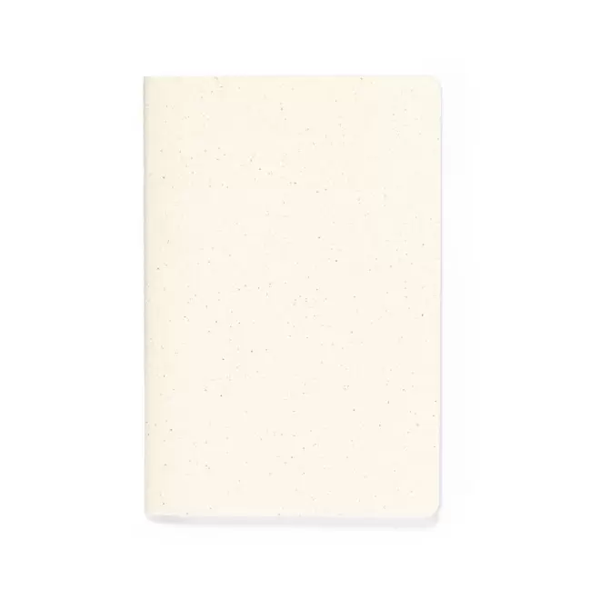 CARNET A5 CARTON RECYCLE SOUPLE PERSONNALISABLE 'LAURENT' - blanc cassé