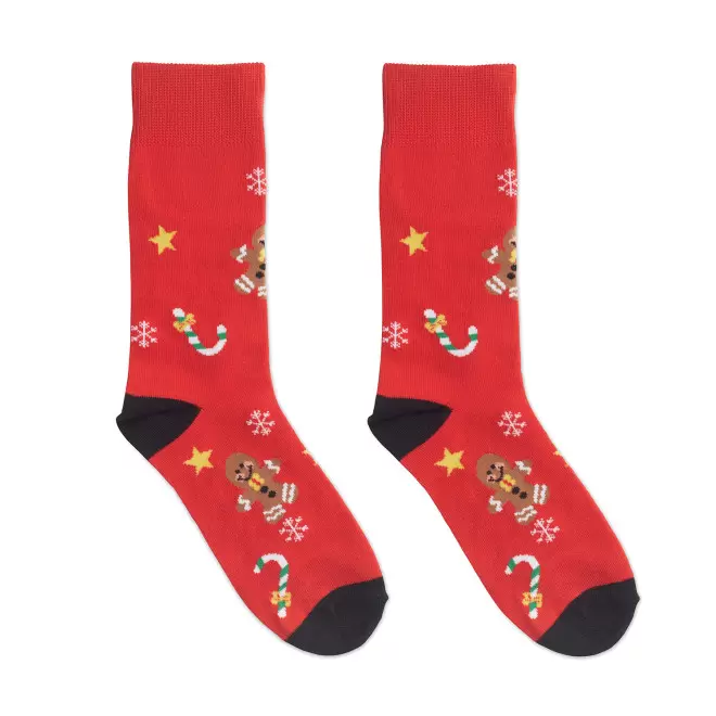 CHAUSSETTES NOEL PERSONNALISABLE 'SOOKY' - rouge