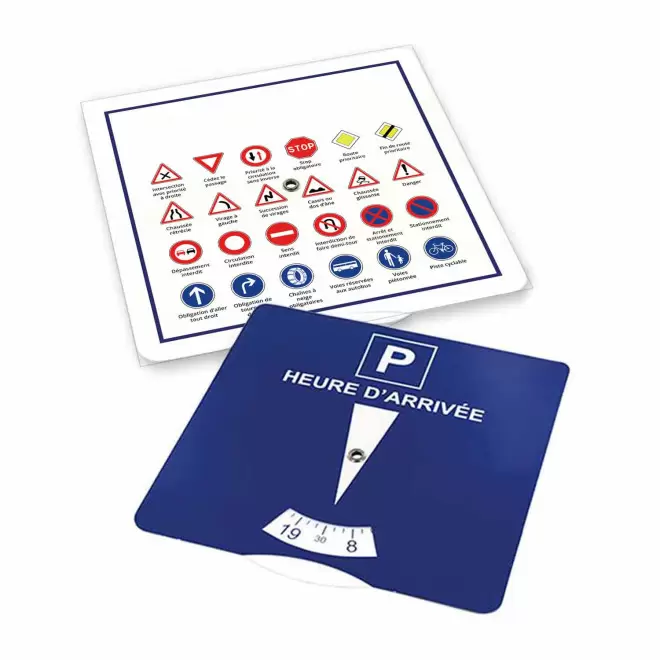 DISQUE DE STATIONNEMENT PUBLICITAIRE 'APARKA PANNEAUX' - panneaux