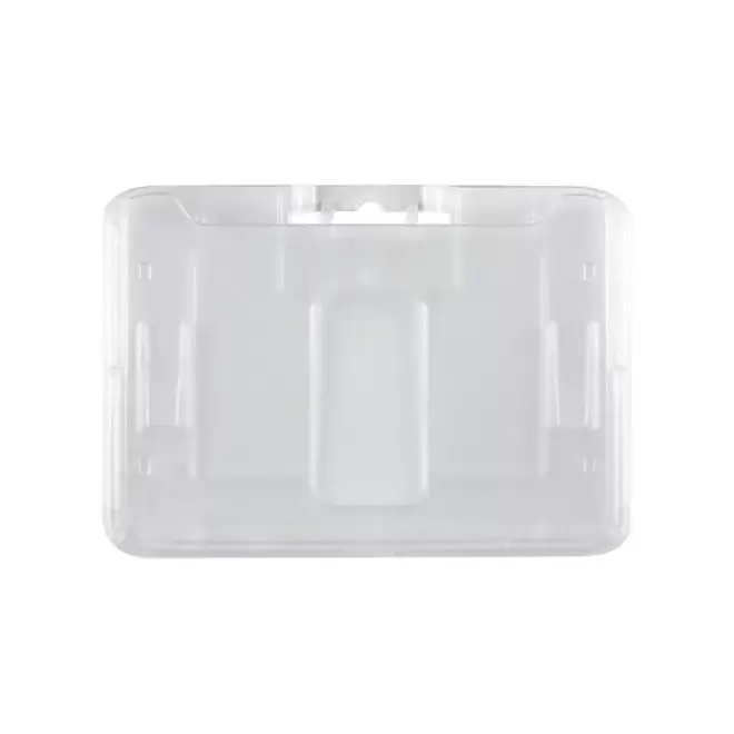 PORTE-BADGE RIGIDE HORIZONTAL 'KATY' - transparent