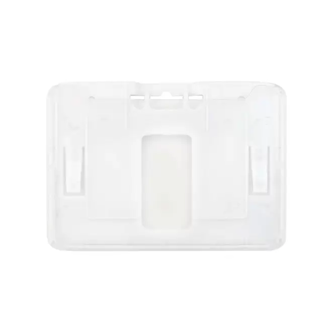 PORTE-BADGE RIGIDE HORIZONTAL 'KATY' - blanc