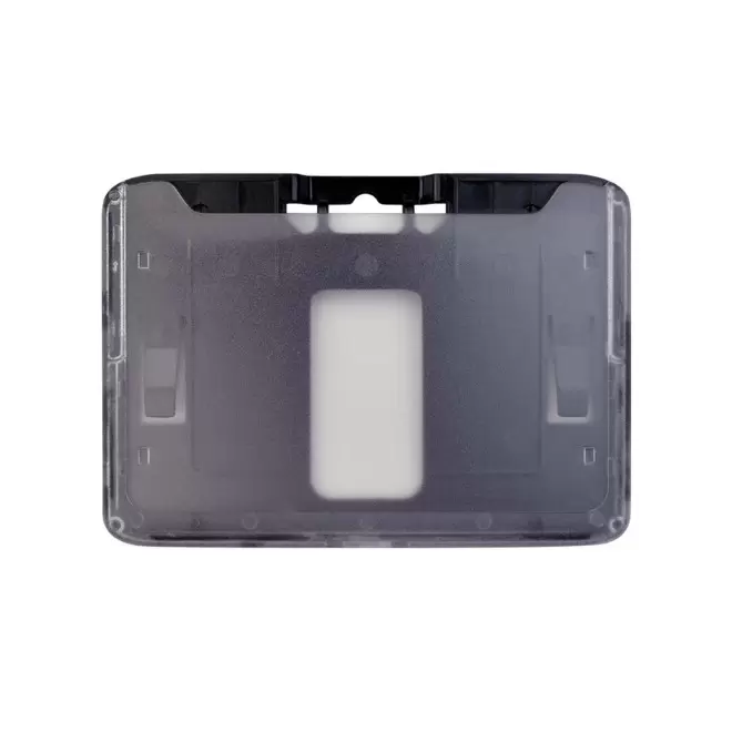 PORTE-BADGE RIGIDE HORIZONTAL 'KATY' - noir