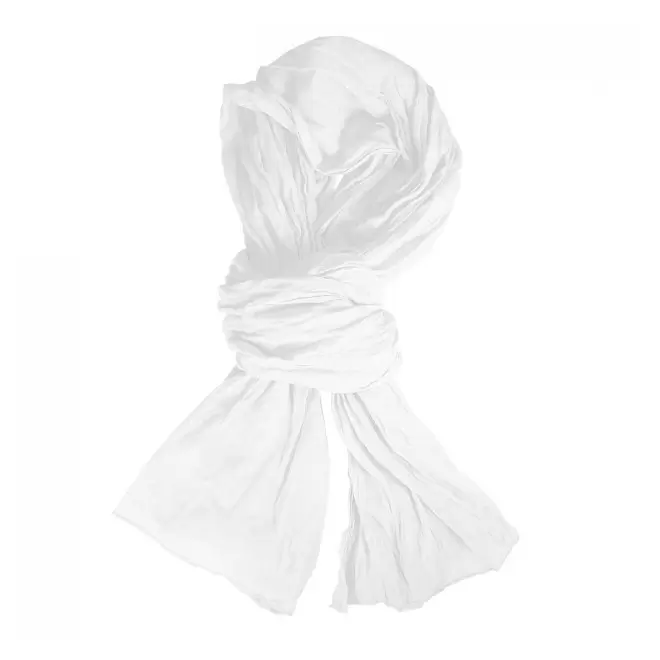 CHECHE FOULARD PERSONNALISABLE 'LORENCE' - blanc