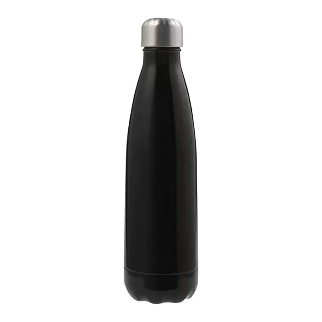 BOUTEILLE ISOTHERME PERSONNALISABLE 500ML 'MATERA' 4 JOURS - noir