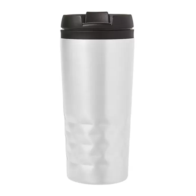MUG ISOTHERME PERSONNALISABLE 'PRISME' 4 JOURS - blanc