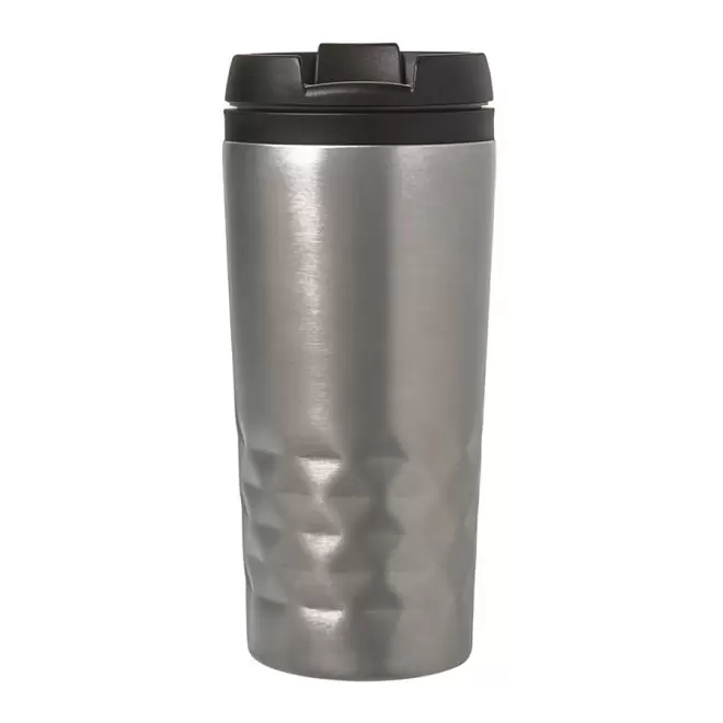 MUG ISOTHERME PERSONNALISABLE 'PRISME' 4 JOURS - argenté
