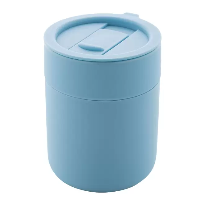 MUG PERSONNALISE EN CERAMIQUE ET SILICONE 'CERAMU'  - bleu ciel