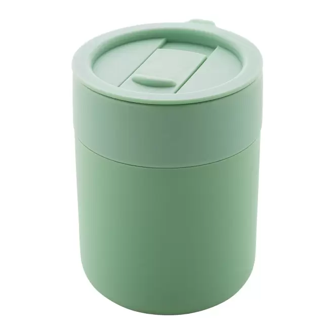 MUG PERSONNALISE EN CERAMIQUE ET SILICONE 'CERAMU'  - vert d'eau