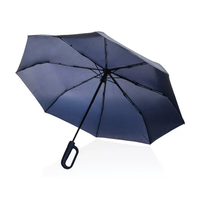 PARAPLUIE AVEC MOUSQUETON RPET PERSONNALISABLE 'YARA'  - bleu marine